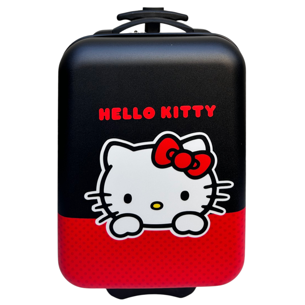 Trolley da Viaggio Hello Kitty Mini Valigia 2 Ruote in ABS Manico Allungabile - H09297mc