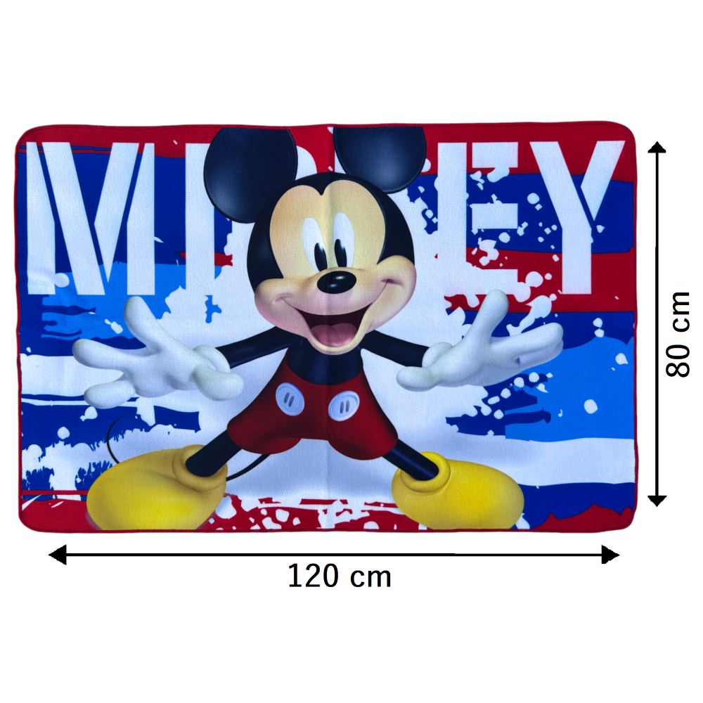Tappeto Gioco Topolino DISNEY Microfibra Antiscivolo 80x120 CM - Mic1579