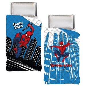 Trapuntino Doubleface Spiderman MARVEL Coperta Copriletto Trapuntato 100 Gsm Letto Singolo 170x250 CM - Spm1780