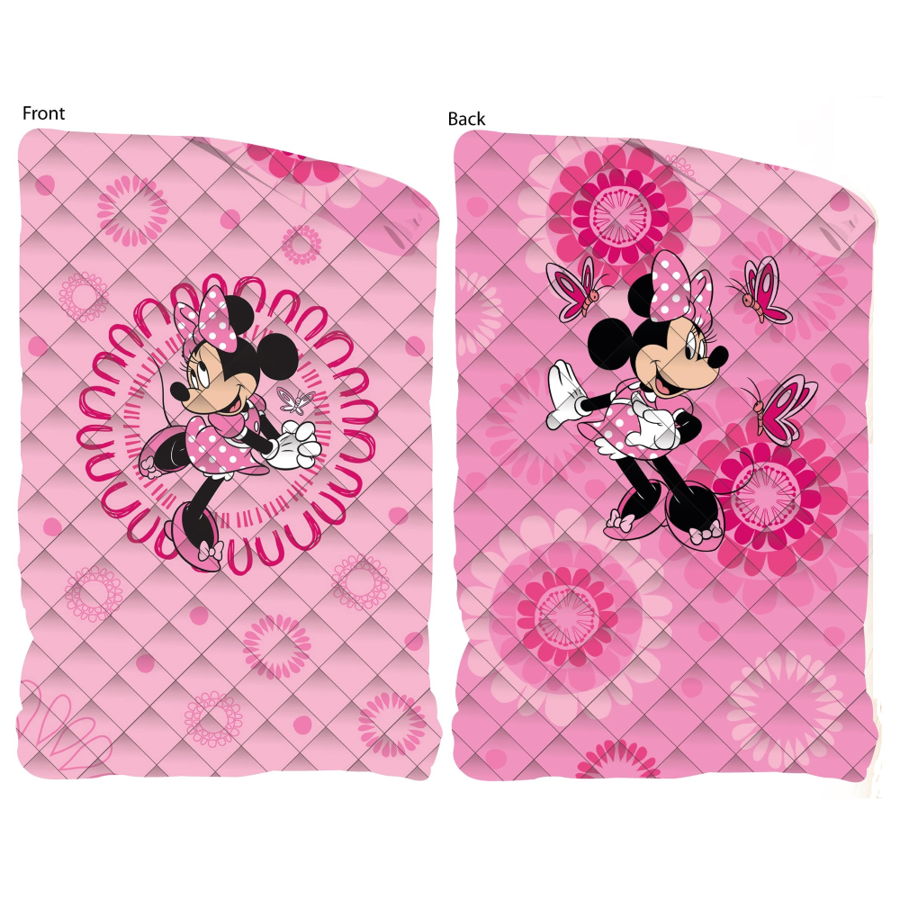 Trapuntino Doubleface Minnie DISNEY Coperta Copriletto Trapuntato 100 Gsm Letto Singolo 170x250 CM - Min1770
