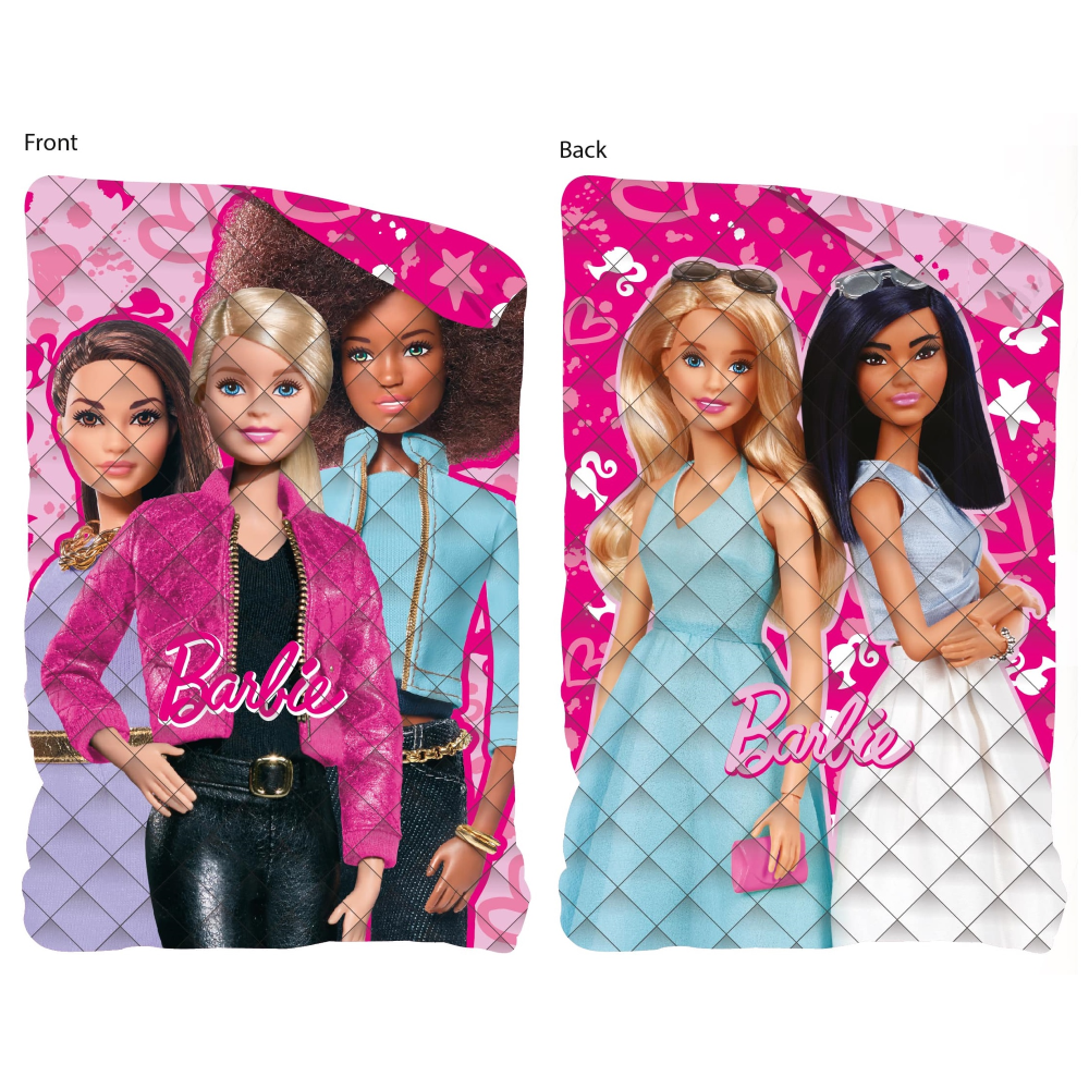 Trapunta Double Face Barbie Coperta Piumone Invernale 350 Gsm Letto Singolo 170x260 CM - Bar1495