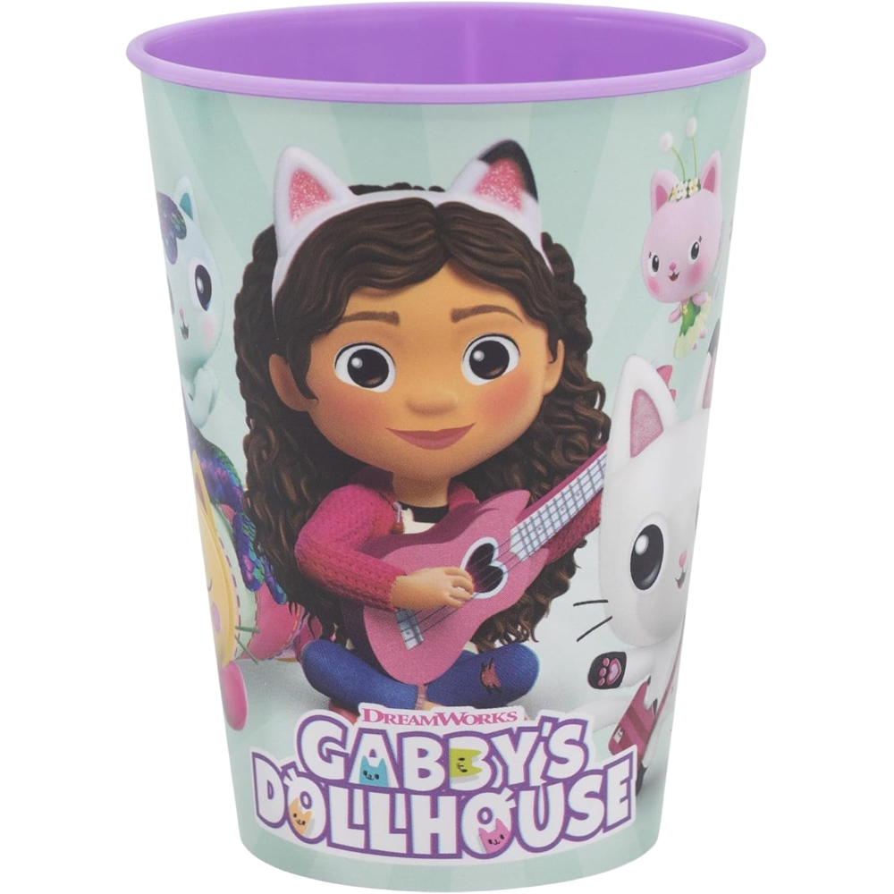 Bicchiere Gabby's Dollhouse in Plastica Riutilizzabile Bpa Free 260 Ml - P21207