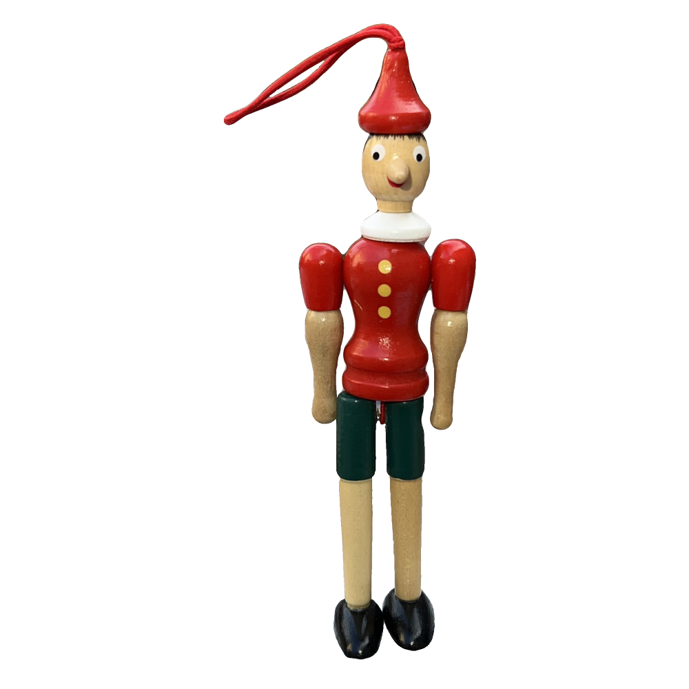 Pinocchio Burattino Marionetta Figura in Legno Snodabile 15 CM - 20701
