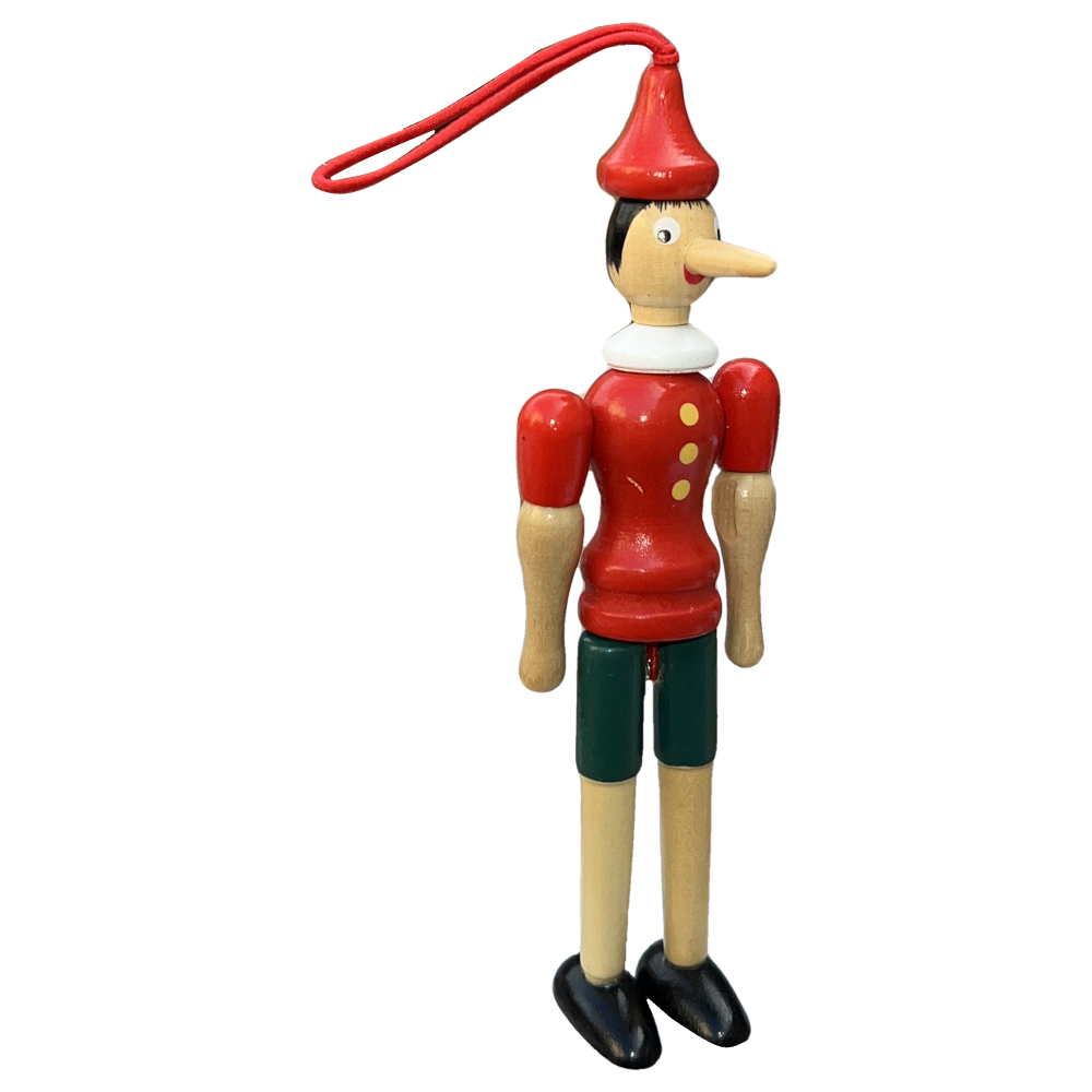 Pinocchio Burattino Marionetta Figura in Legno Snodabile 15 CM - 20701