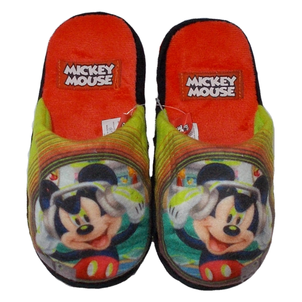 Ciabatte Pantofole Topolino Invernali DISNEY Scarpe Babuccie da 27 Al 34 - D93602 Arancio