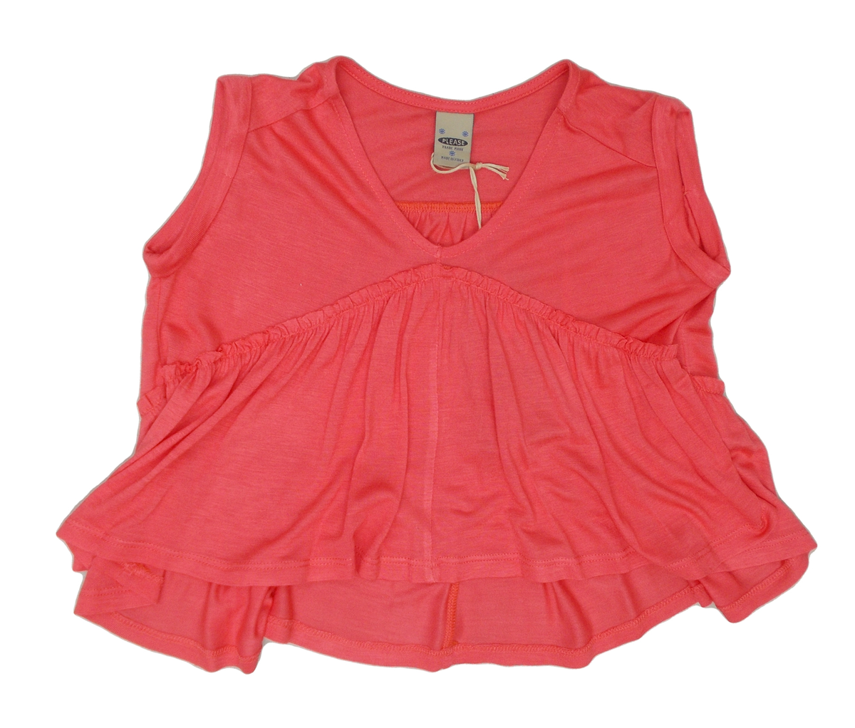 Canotta Maglietta Please Bambina Baby Taglie 4/10 Anni - M002030g06/p