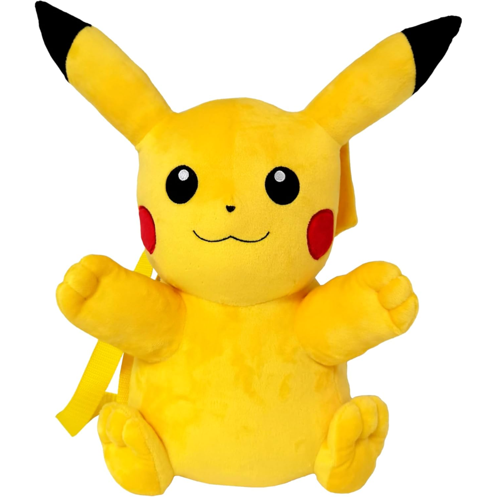 Borsa Passeggio in Peluche Pikachu Zainetto con Spallacci Removibili 35 CM - Mc-111f-Pk