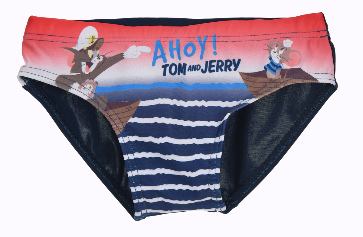 Costume Mare Tom & Jerry Slip Mutandina Neonato Bambino Taglie 12/36 Mesi - Er0072blu