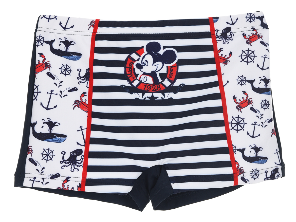 Costume Mare Topolino Mickey Mouse DISNEY Parigamba Pantaloncino Bambino Taglie 3/8 Anni - Er1962blu