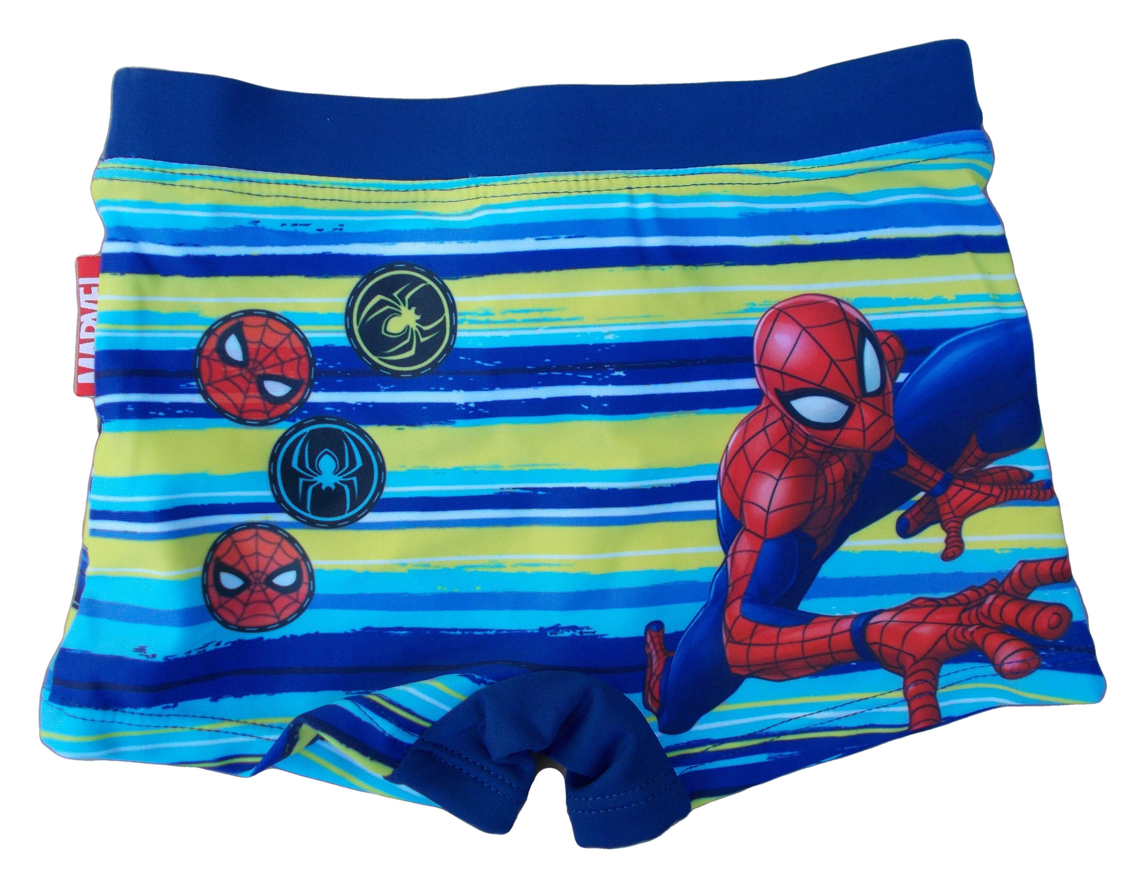 Costume Mare Spiderman MARVEL Parigamba Pantaloncino Bambino Taglie 3/8 Anni - Er1896blu