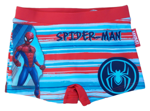 Costume Mare Spiderman MARVEL Parigamba Pantaloncino Bambino Taglie 3/8 Anni - Er1896rosso