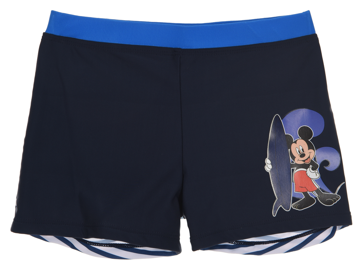 Costume Mare Topolino Mickey Mouse Parigamba Pantaloncino Bambino Taglie 3/8 Anni - Er1961blu