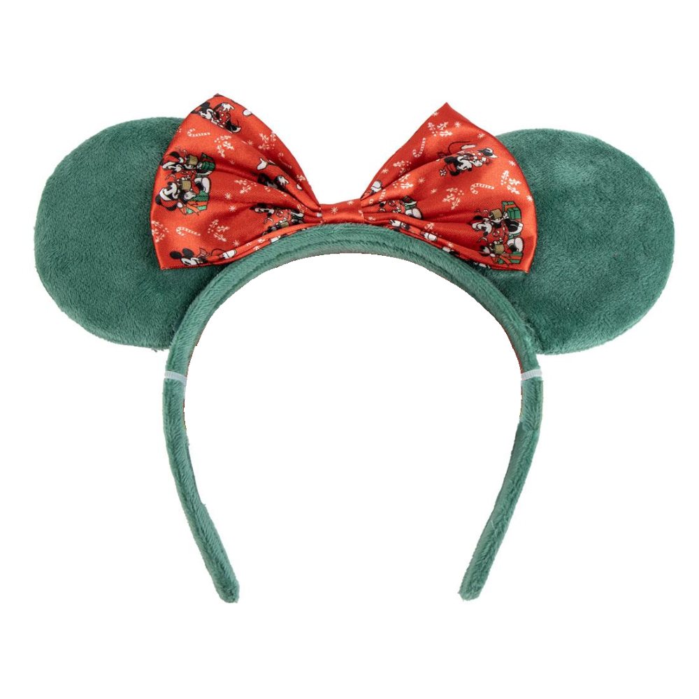 Cerchietto Natalizio Minnie DISNEY con Orecchie e Fiocco Accessori Capelli - 3036