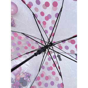 Ombrello a Cupola Minnie Mouse DISNEY per Bambine in Eva con Apertura Automatica e Struttura 8 Raggi - Min24-2644