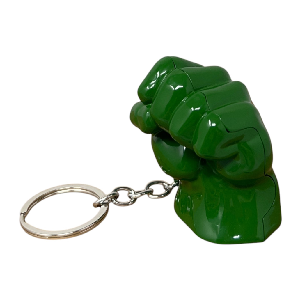 Portachiavi Hulk Avengers MARVEL in Metallo Smaltato Ciondolo Pugno per Zaino Borsa in Blister - Mv15586