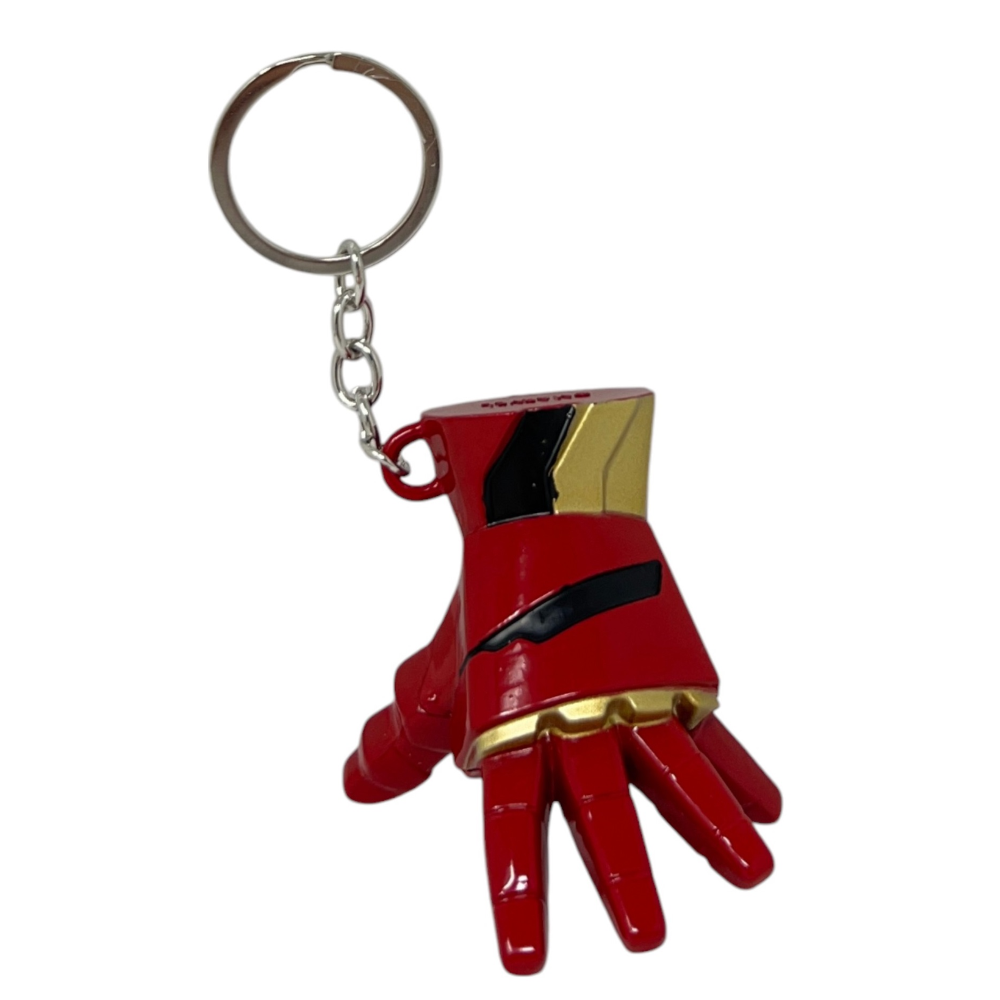 Portachiavi Iron Man Avengers MARVEL in Metallo Smaltato Ciondolo Guantone per Zaino Borsa in Blister - Mv15586