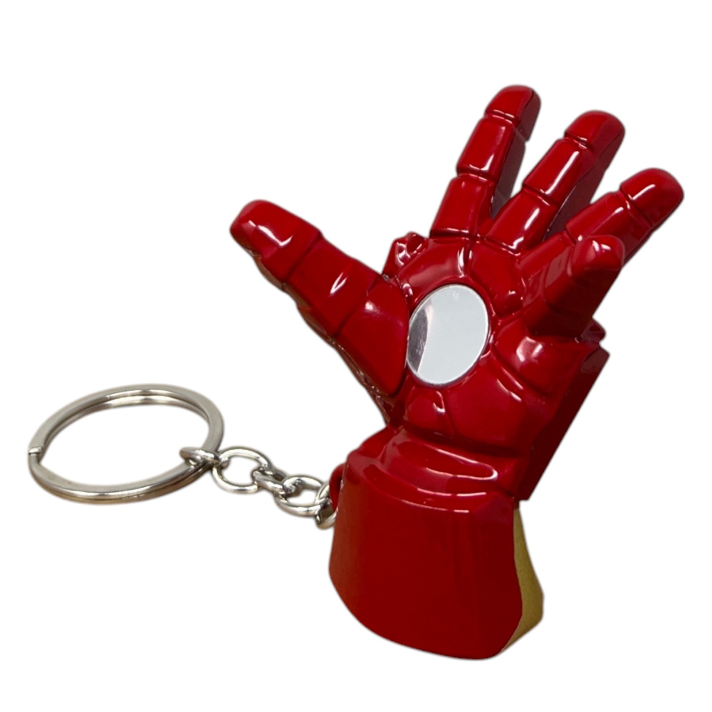 Portachiavi Iron Man Avengers MARVEL in Metallo Smaltato Ciondolo Guantone per Zaino Borsa in Blister - Mv15586
