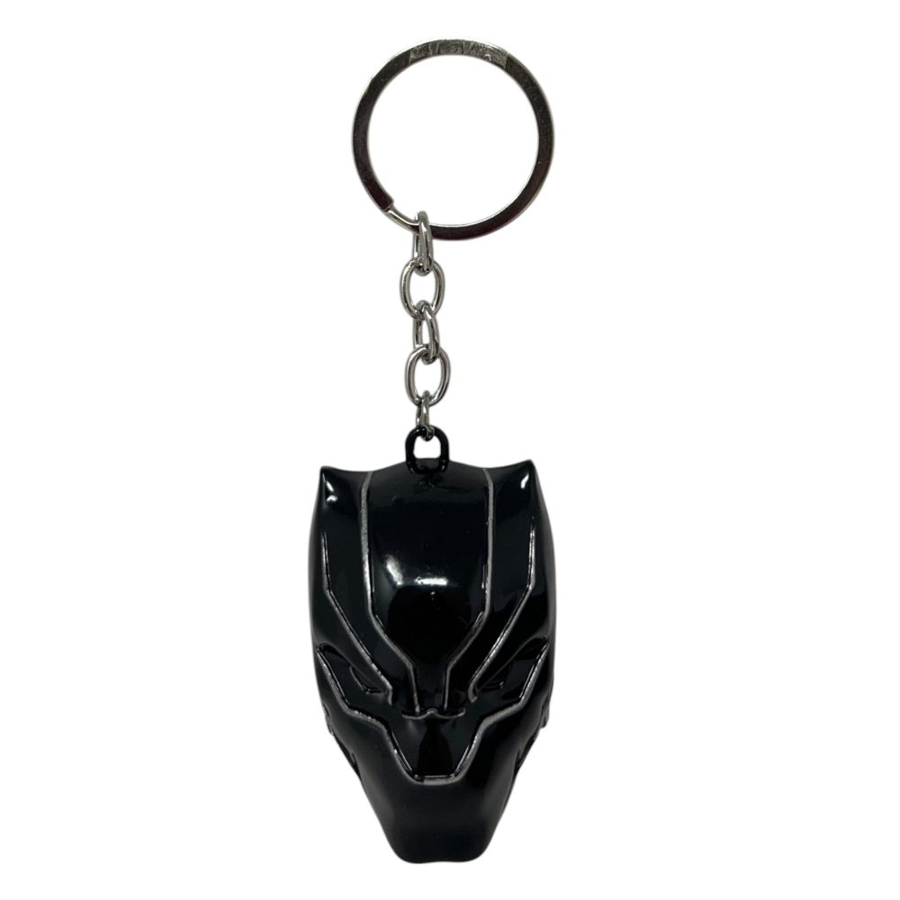 Portachiavi Black Panther Avengers MARVEL in Metallo Smaltato Ciondolo Maschera per Zaino Borsa in Blister - Mv15588