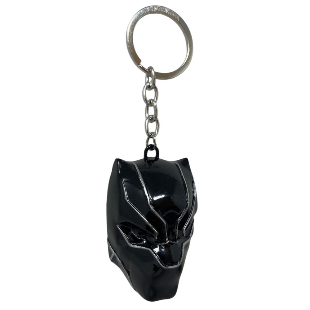 Portachiavi Black Panther Avengers MARVEL in Metallo Smaltato Ciondolo Maschera per Zaino Borsa in Blister - Mv15588