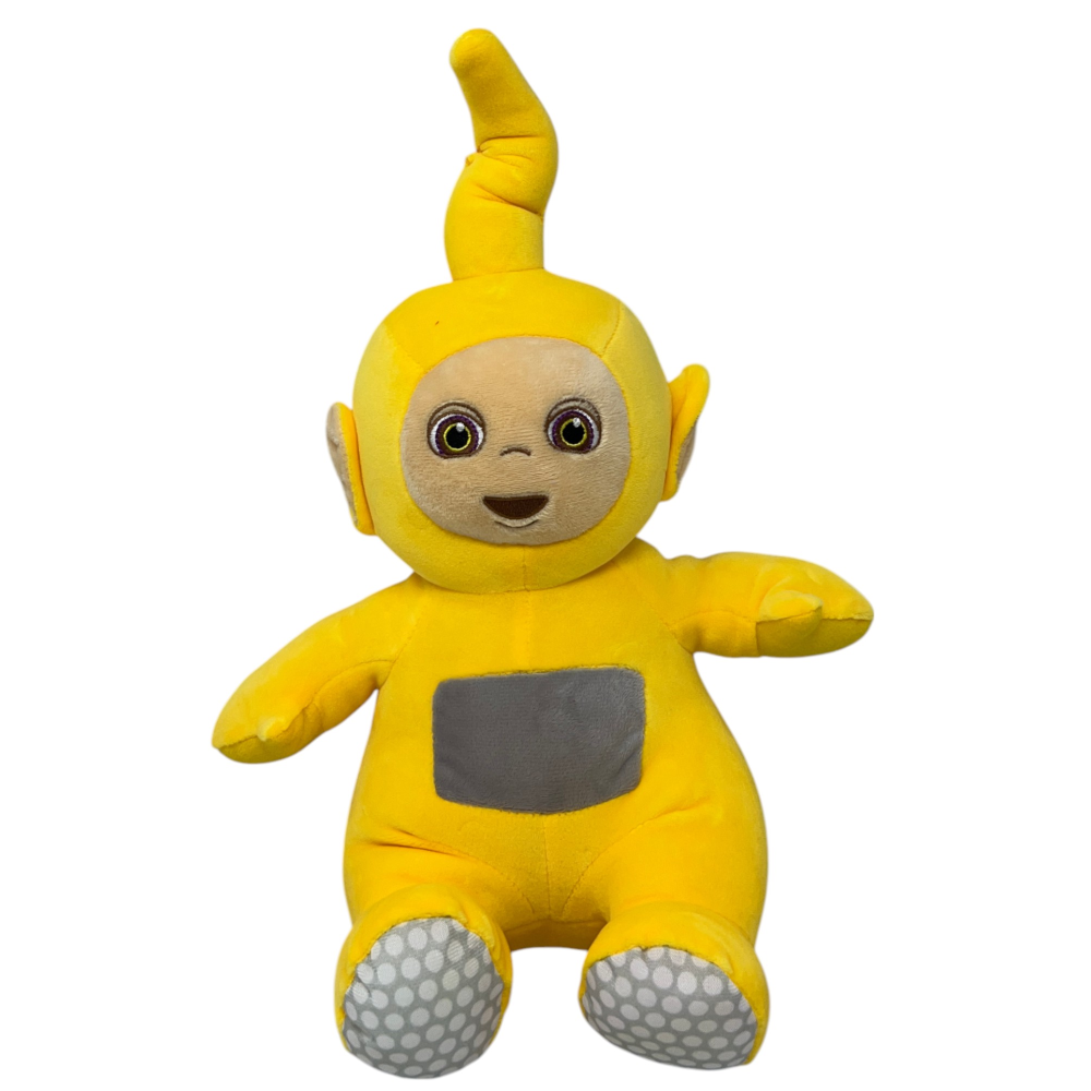 Peluche Laa-Laa Teletubbies Morbido Pupazzo 37 CM in Fibra Riciclata