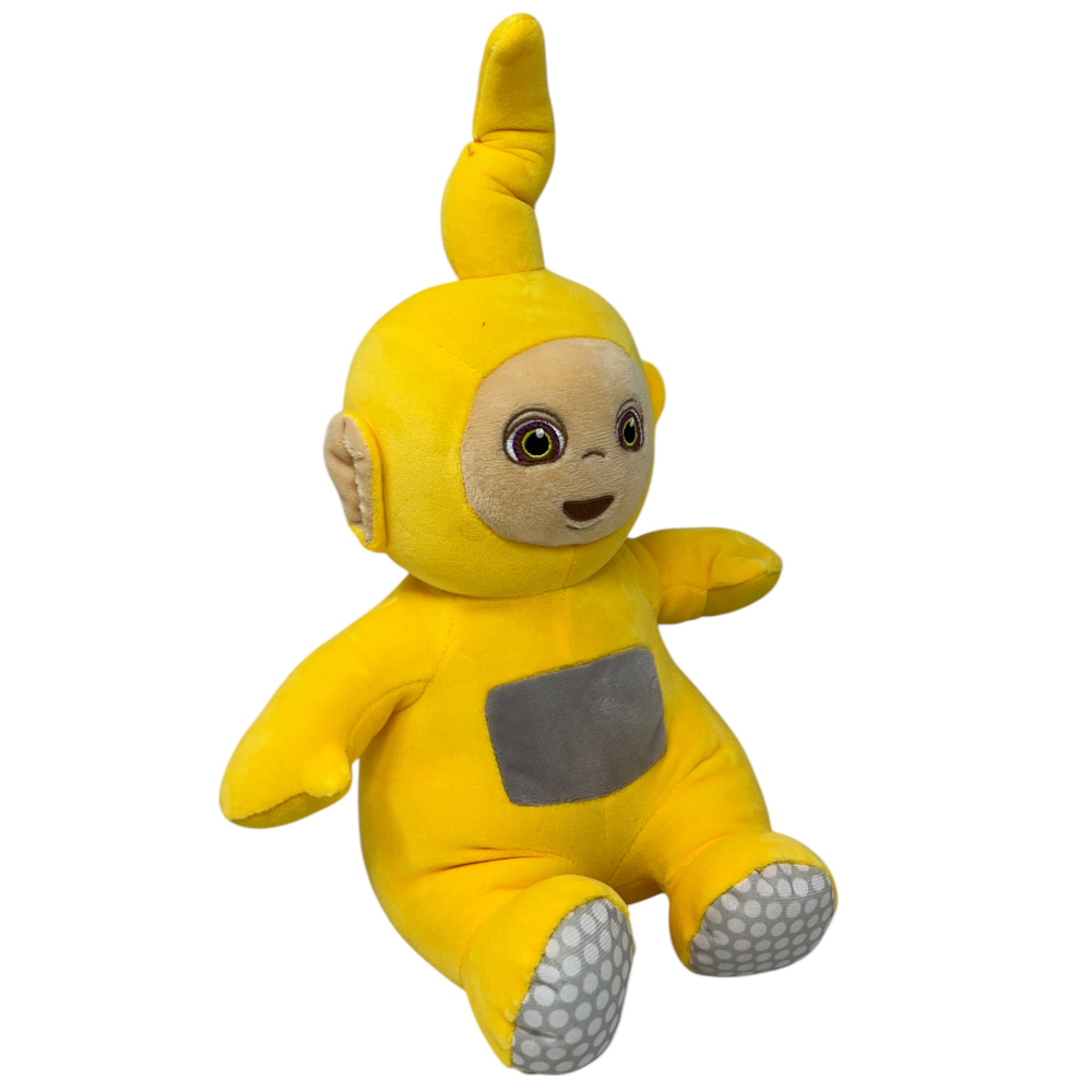 Peluche Laa-Laa Teletubbies Morbido Pupazzo 37 CM in Fibra Riciclata