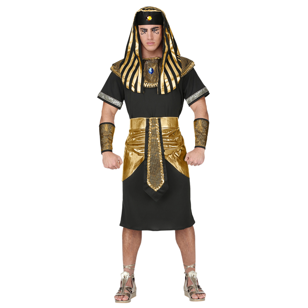 Vestito Carnevale Faraone Costume Travestimento Carnevale Uomo - 0794
