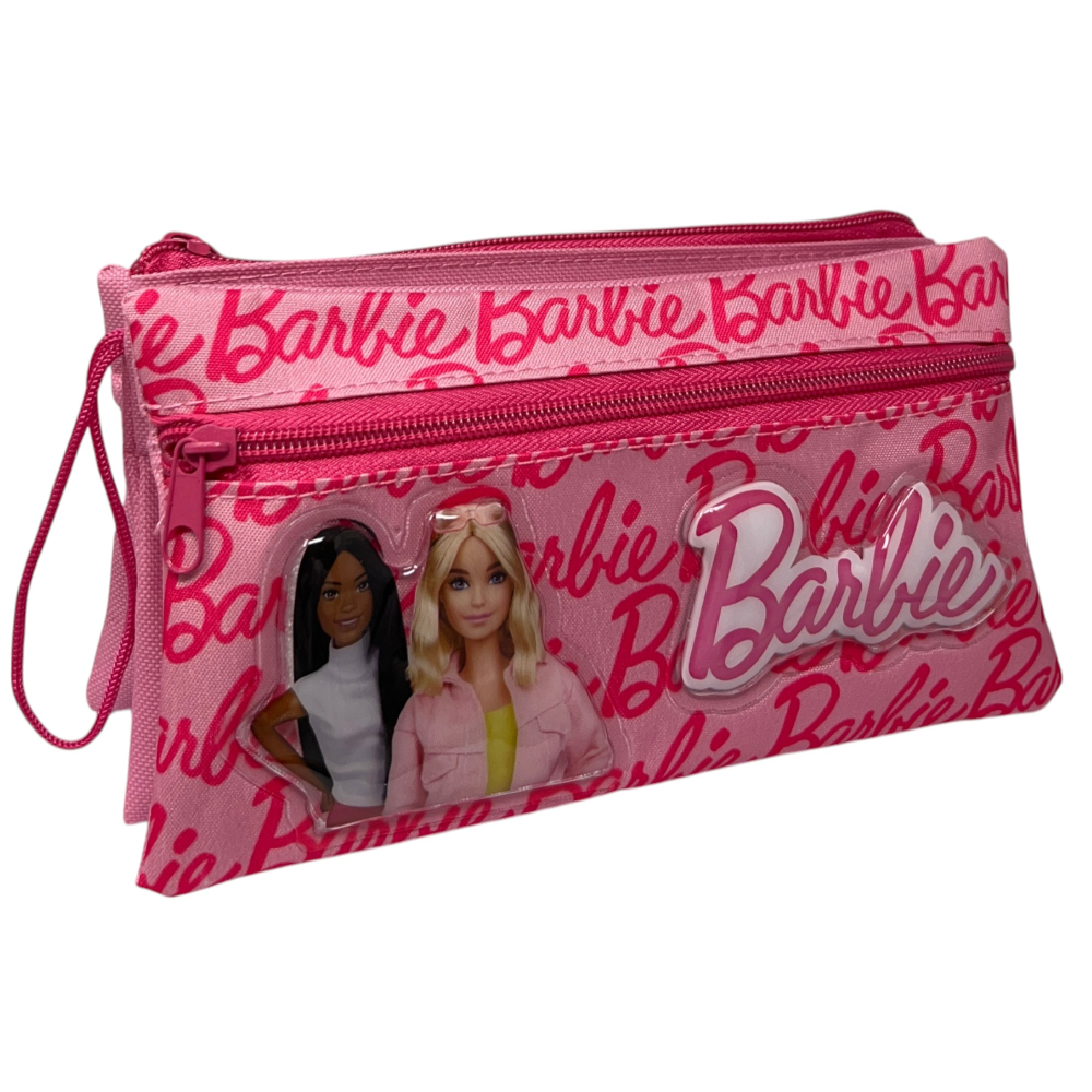 Tombolino Barbie 3 Scomparti Bustina Astuccio Portacolori 22 CM - 674297