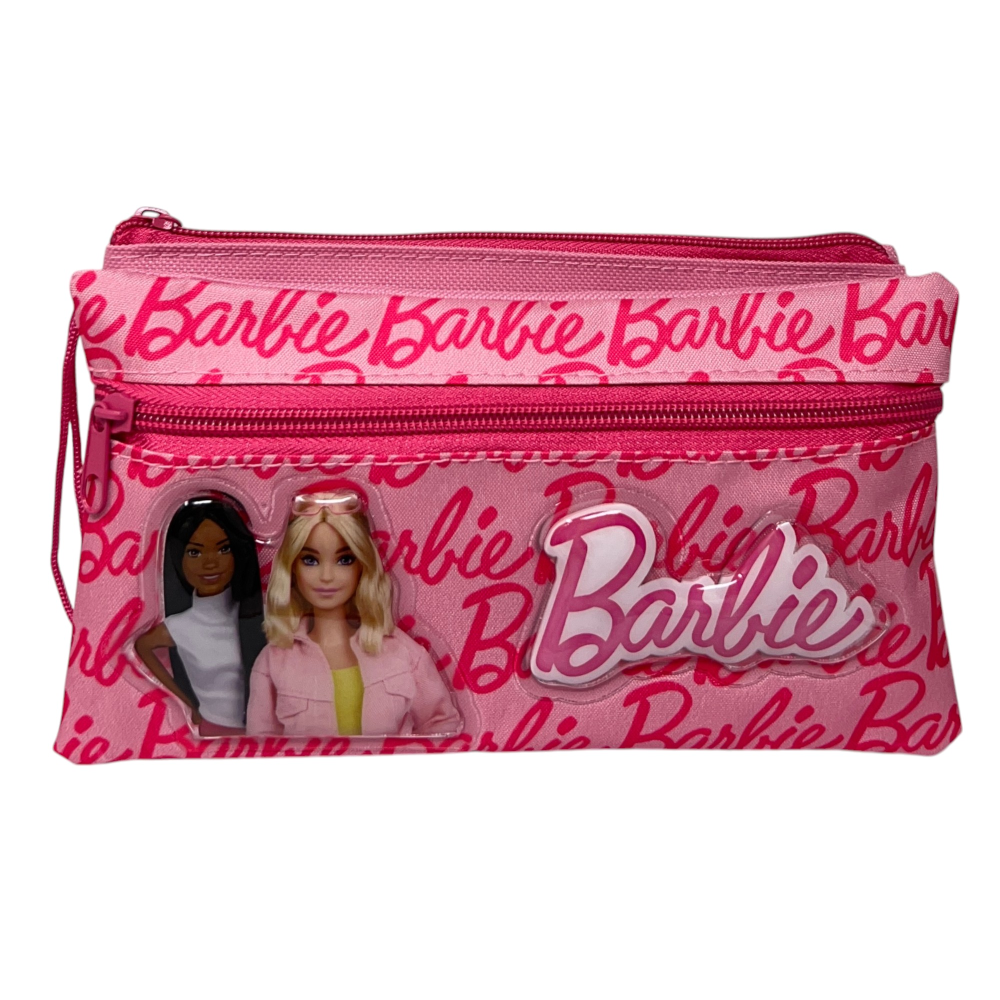 Tombolino Barbie 3 Scomparti Bustina Astuccio Portacolori 22 CM - 674297