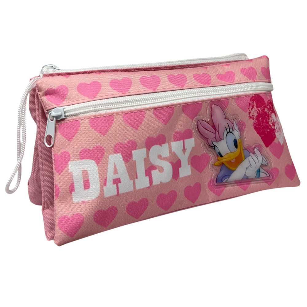 Tombolino Paperina DISNEY 3 Scomparti Bustina Astuccio Portacolori 22 CM - Dsy0997