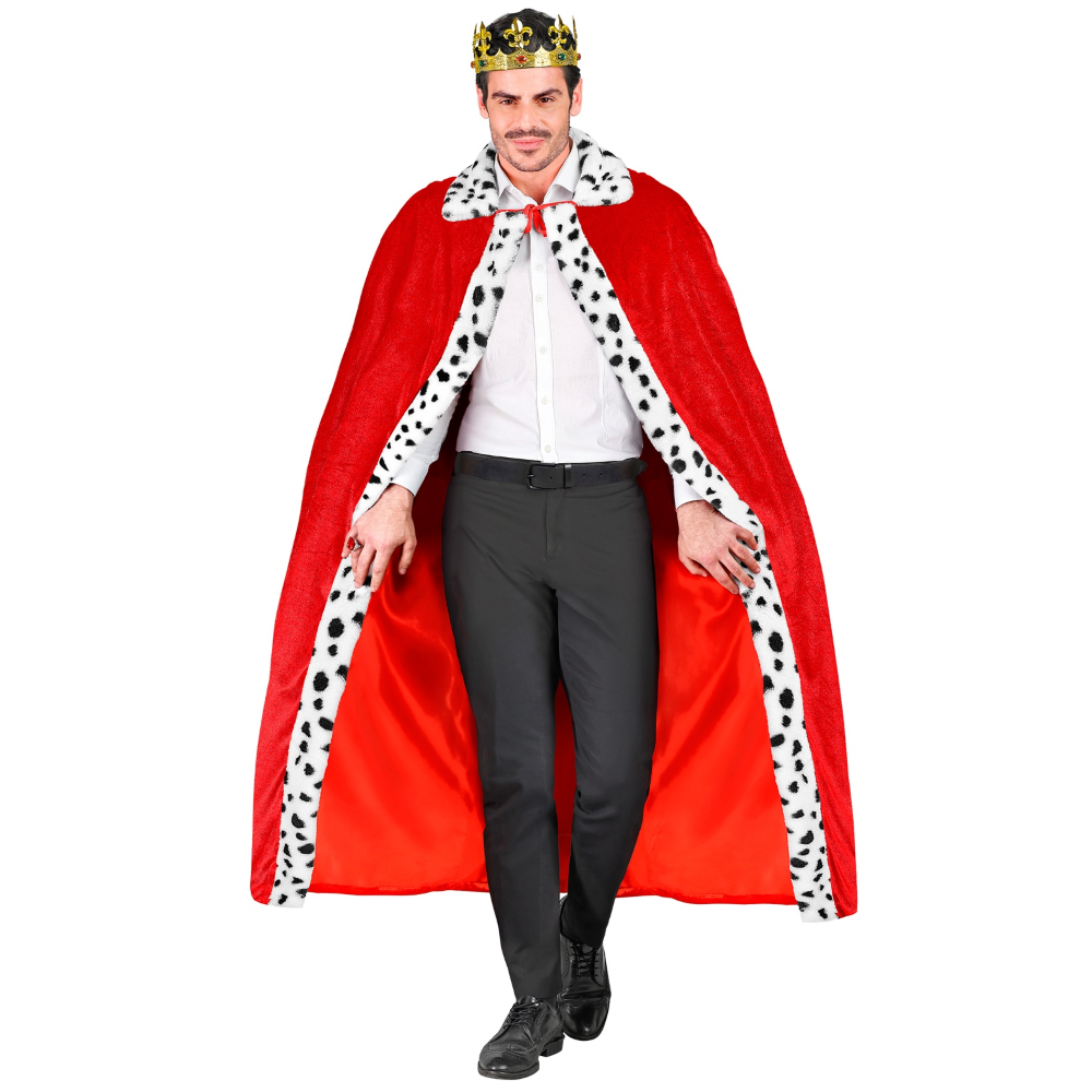 Mantello Reale Rosso 140 CM Accessori per Travestimento Carnevale Halloween - 21422