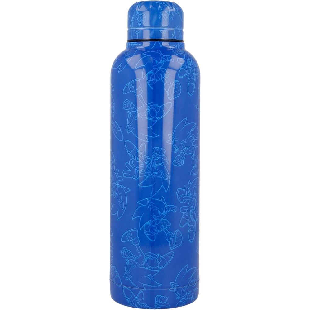 Borraccia Termica Sonic the Hedgedog in Acciaio Inox Bottiglia 515 Ml con Tappo a Vite  - 00491