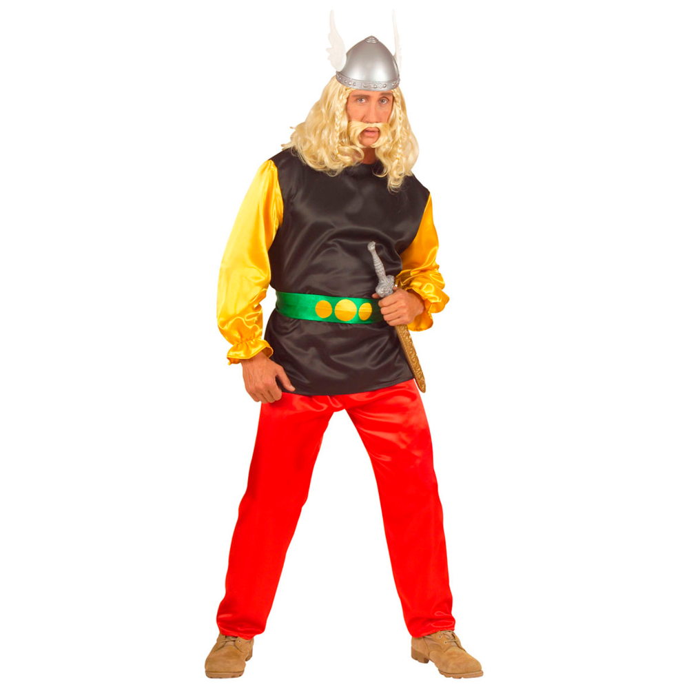 Vestito Carnevale Gaulois Asterix Costume Travestimento Carnevale Uomo - 5656