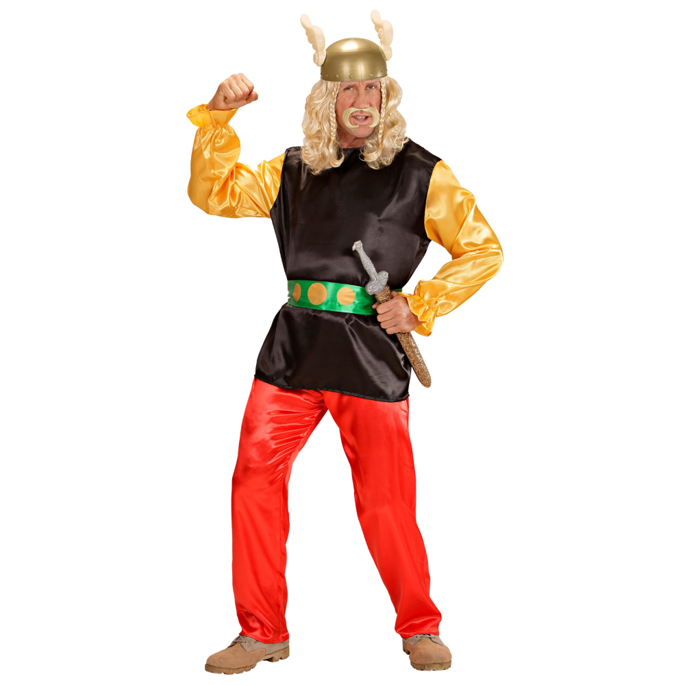 Vestito Carnevale Gaulois Asterix Costume Travestimento Carnevale Uomo - 5656