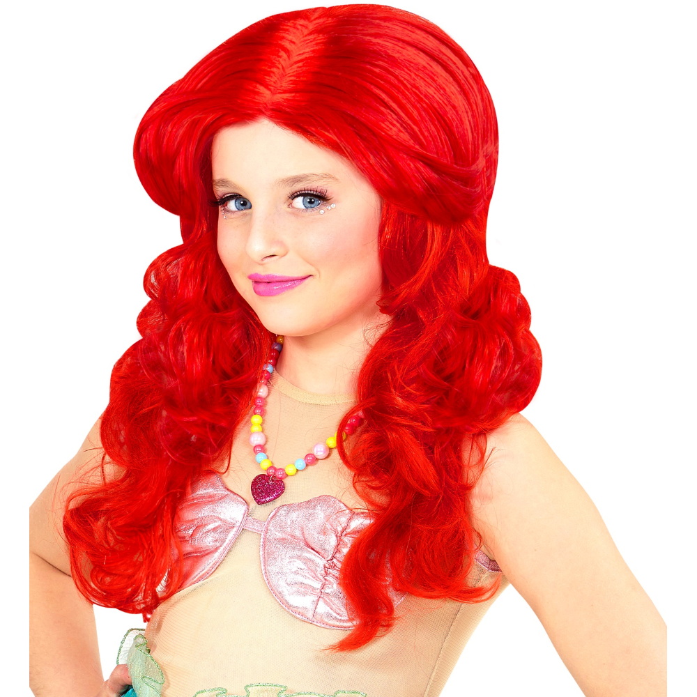 Parrucca Sirena Ariel Accessori per Abito Vestito Travestimento Carnevale - 74969