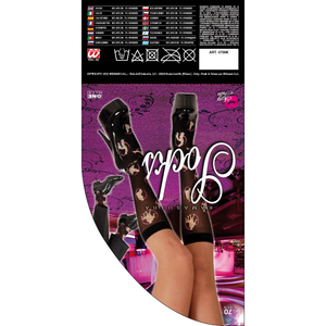 Calze Collant Kamasutra Nere 70 Denari - Adulto - Accessori Abito Vestito Travestimento Carnevale Donna Uomo