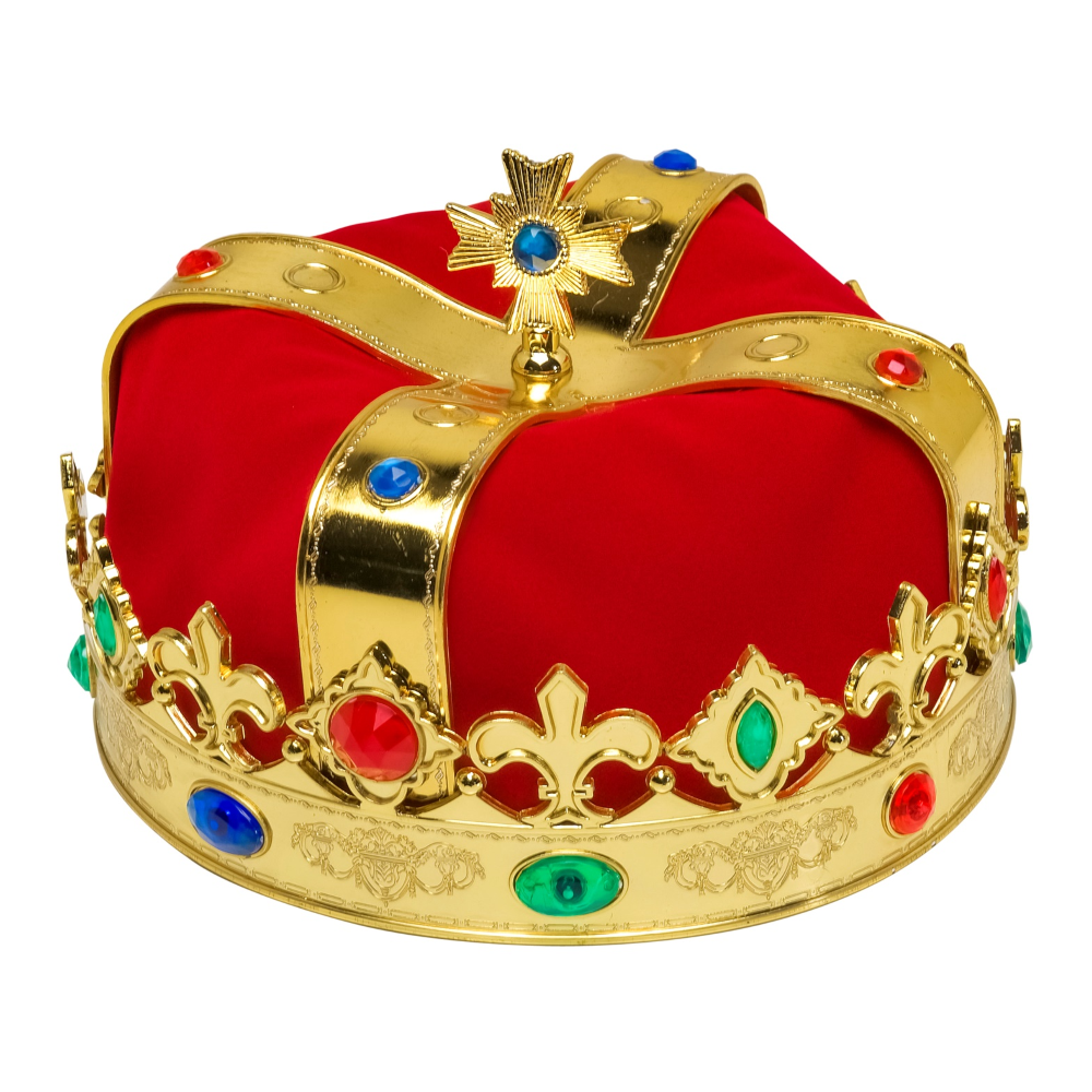 Corona Reale con Gemme Accessorio Travestimento Carnevale Festa in Maschera Cosplay - 3047q