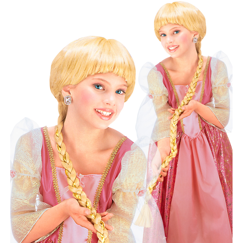 Parrucca Rapunzel con Treccia Extra Lunga Accessori per Abito Vestito Travestimento Carnevale - 6290r