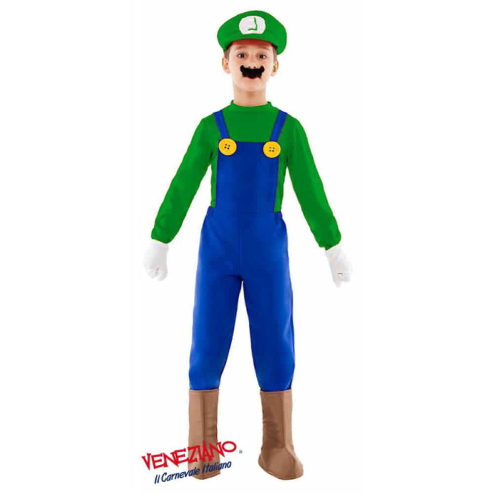 Vestito Carnevale Luigi Costume Travestimento Bambino - 52383