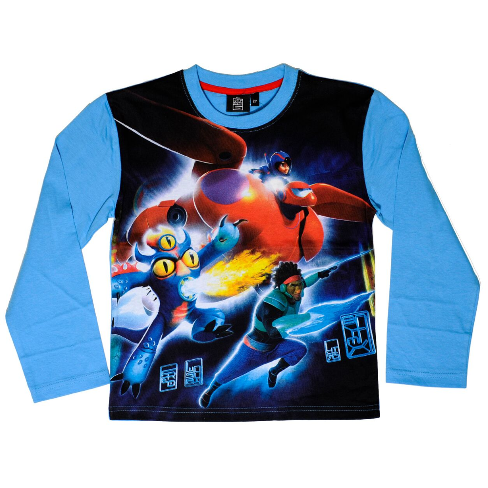 T-Shirt Big Hero Bambino DISNEY Taglie 2/8 Anni - D35151 Blu
