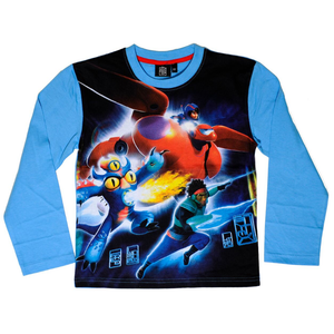 T-Shirt Big Hero Bambino DISNEY Taglie 2/8 Anni - D35151 Blu