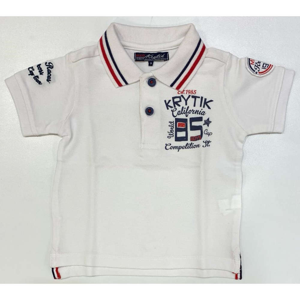 Polo M.c. Krytik T-Shirt Neonato 9/12 Mesi Bianco-79224