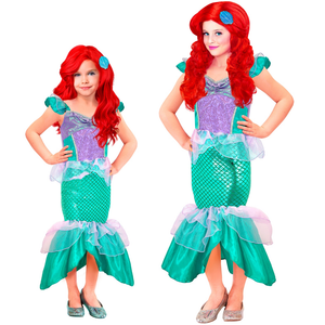Vestito Carnevale Sirena Travestimento Costume Carnevale Bambini - 2571