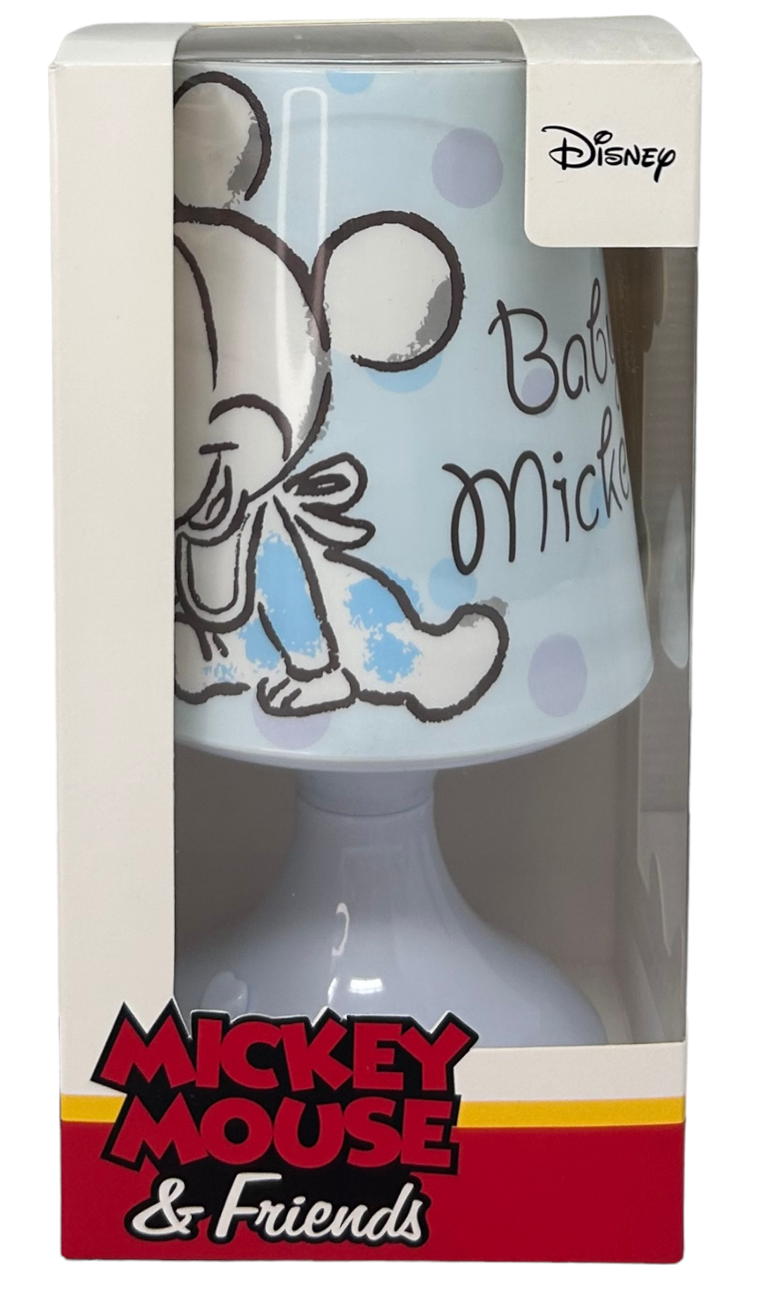 Luce Mini Lampada Topolino e Paperino DISNEY Baby Comodino LED a Batterie Confezione Regalo - 68026/topolino