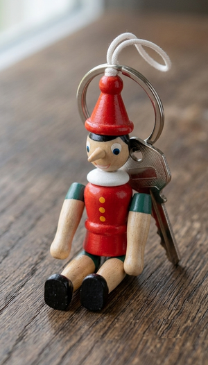 Figura Pinocchio DISNEY in Legno 10 CM