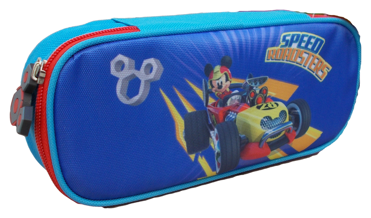 Tombolino Astuccio Topolino Mickey Mouse DISNEY Portacolori 1 Cerniera 2 Scomparti - Mic0243