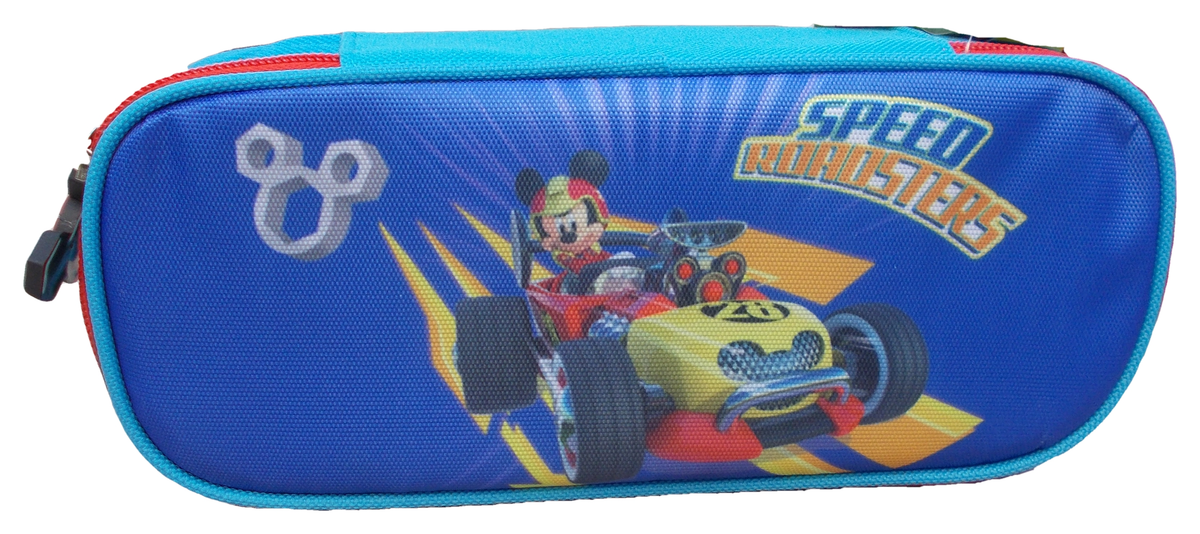 Tombolino Astuccio Topolino Mickey Mouse DISNEY Portacolori 1 Cerniera 2 Scomparti - Mic0243