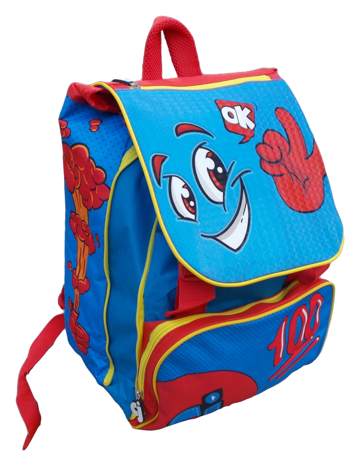 Zaino Faccine Estensibile Borsa Scuola Elementare Cm. 40x29x28 - Cj0001b