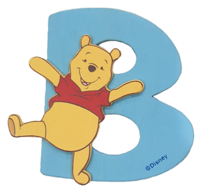 Lettere in Legno DISNEY Winnie the Pooh e Friends 8cm B