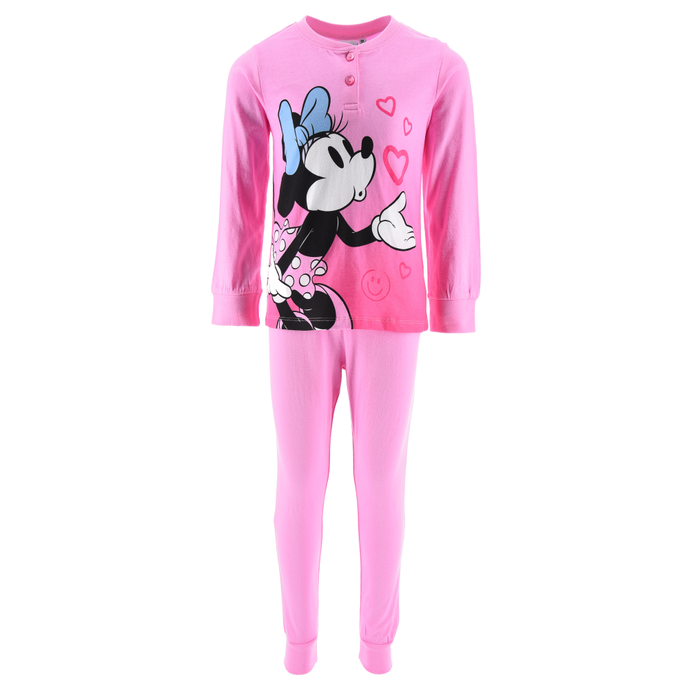 Pigiama Primaverile Minnie Mouse DISNEY Bambina 100% Cotone - Ye20026.brosa