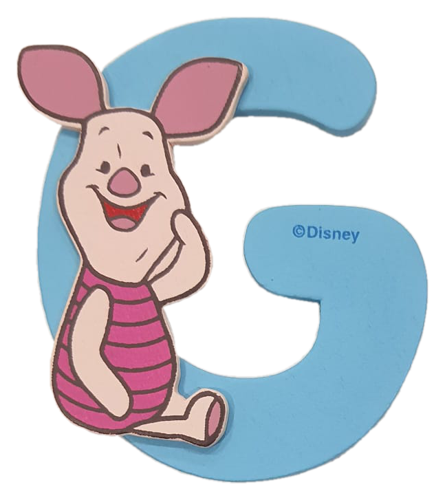 Lettere in Legno DISNEY Winnie the Pooh e Friends 8cm G